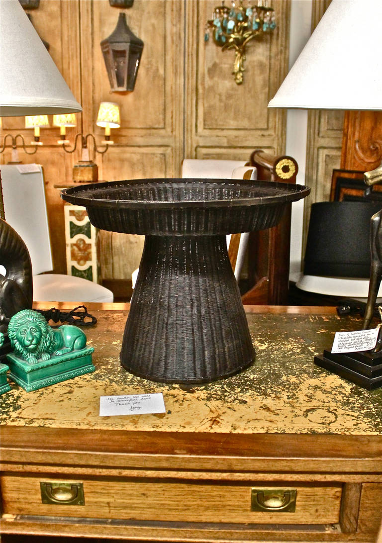 Bronze Japanese Ikebana or Isubato Basket