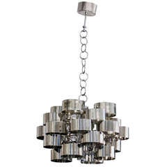 Curtis Jere Chrome Plated Chandelier