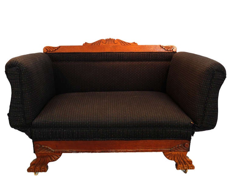 20th Century Early 1900's American Settee with Adjustable arms