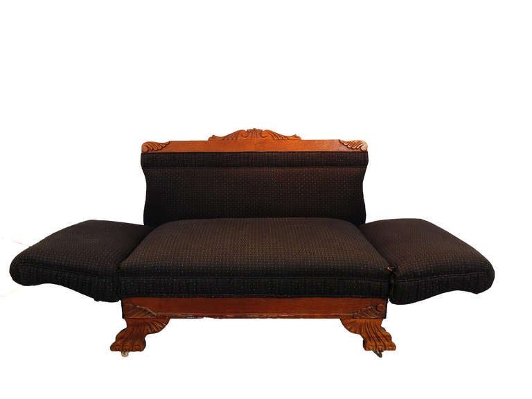 Early 1900's American Settee with Adjustable arms In Good Condition In Los Angeles, CA