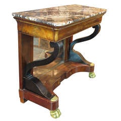 French Marble-Top Console 12
