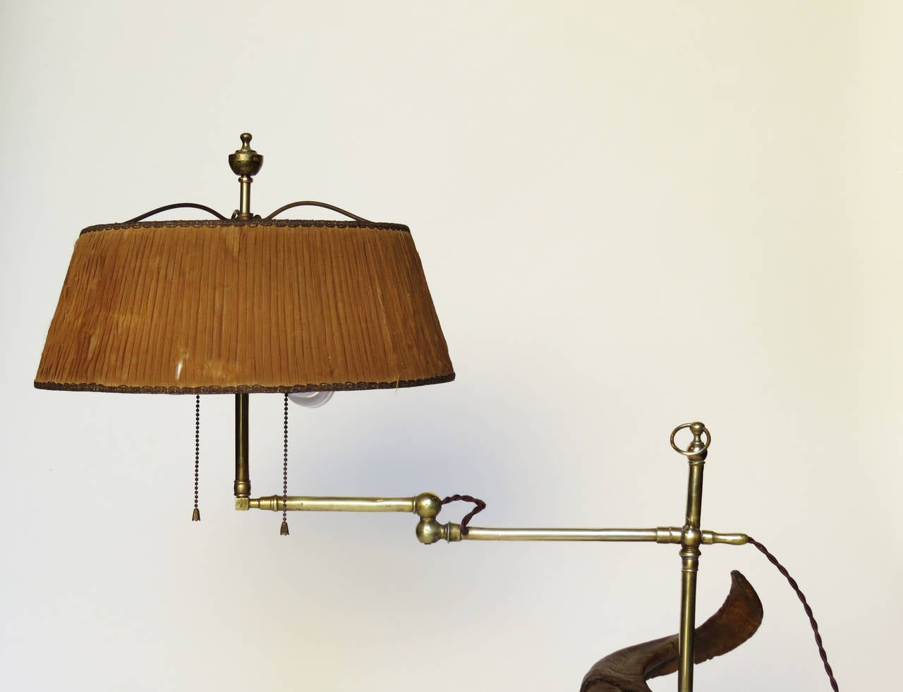 Antique Swing-Arm Sculptural Table Lamp 1