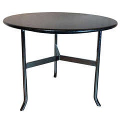 Granite-top Side Table