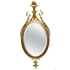 19th Century Carved Gold Leaf Mirror