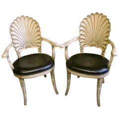 Pair of Italian Grotto Chairs