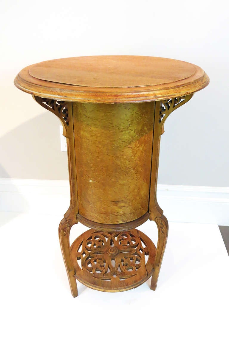 Round End Table/Cabinet at 1stdibs