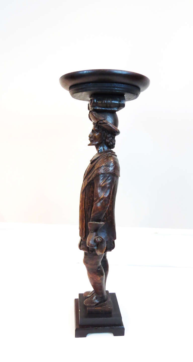 Unique Carved Statue/Pedestal 4