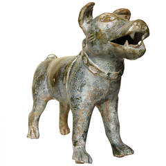Han Dynasty Style Bronze Dog Sculpture