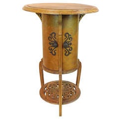Round End Table/Cabinet