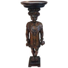 Unique Carved Statue/Pedestal