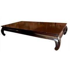Dark mahogany coffee table