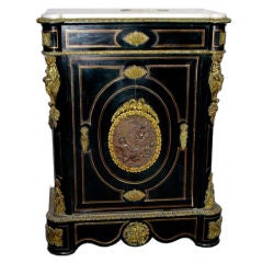 Nap III cabinet with white marble on top