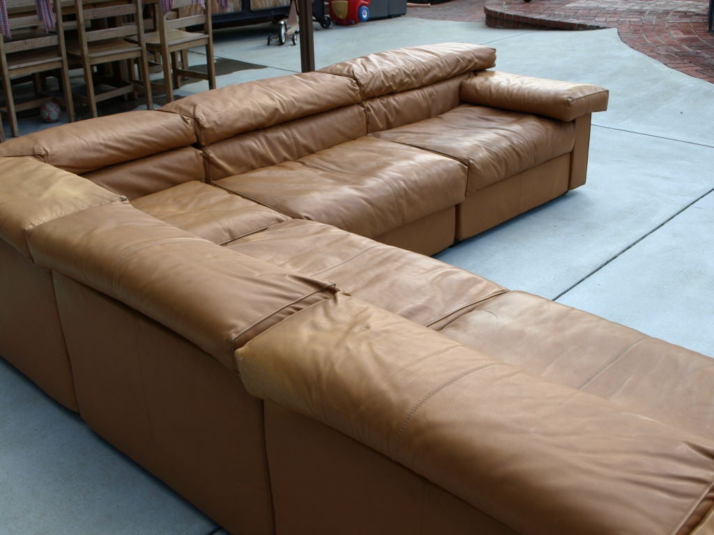large leather sectional