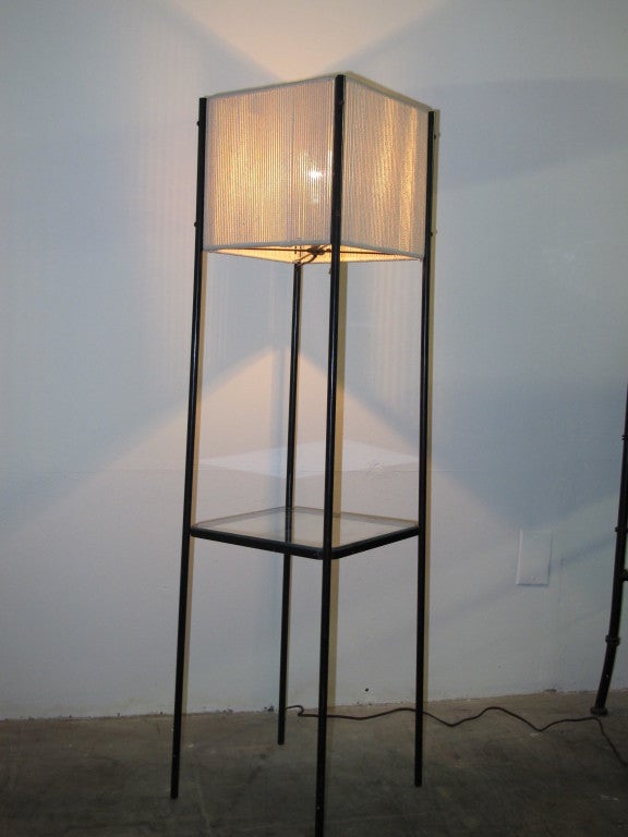 American Modernist Iron Floor Lamp For Sale
