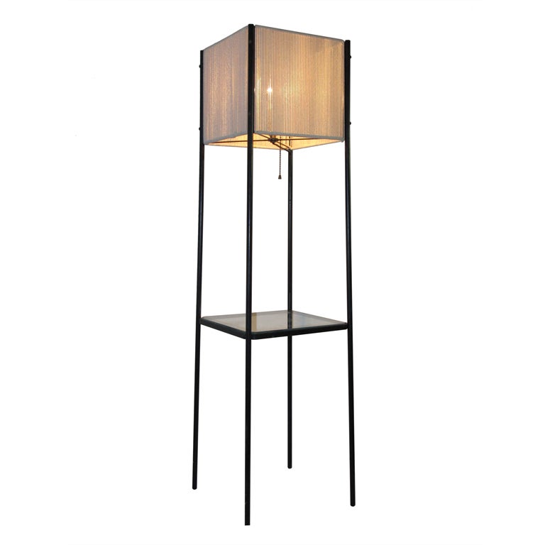 Modernist Iron Floor Lamp For Sale