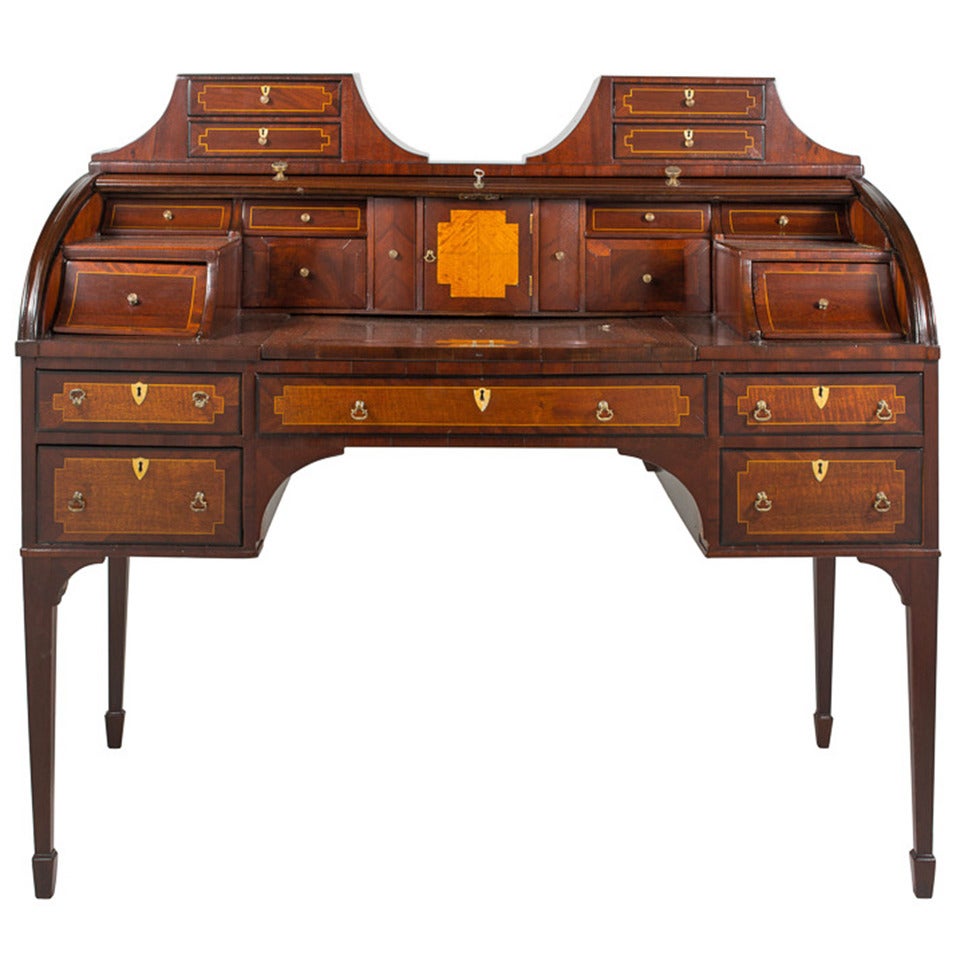 Early 19th Century George III Architectural Form Desk For Sale