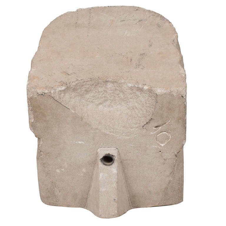 Mid Century American Carved Stone Fountainhead In Excellent Condition For Sale In Toronto, ON