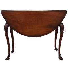Antique French 18th Century Gate Leg Occasional Table