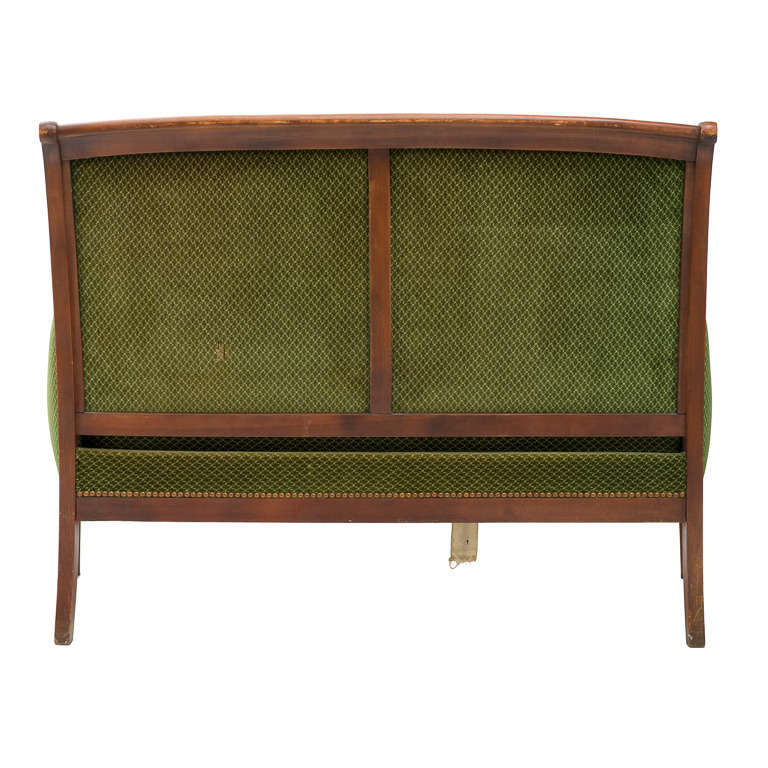 Second Empire French Empire Mahogany Settee For Sale