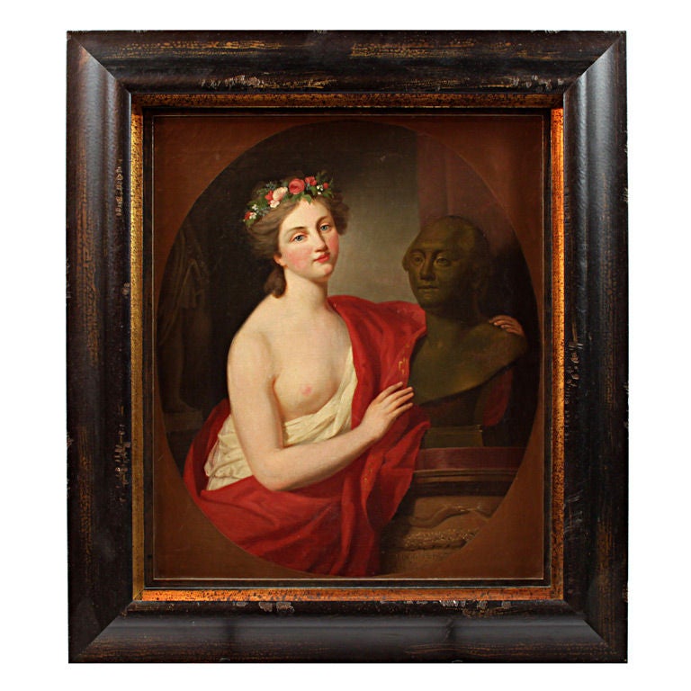 19th Century American Classical Oil Painting For Sale