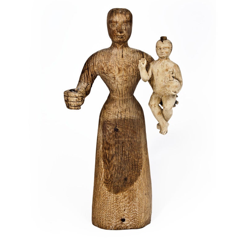 Mid 17th Century Italian Santos Figure For Sale