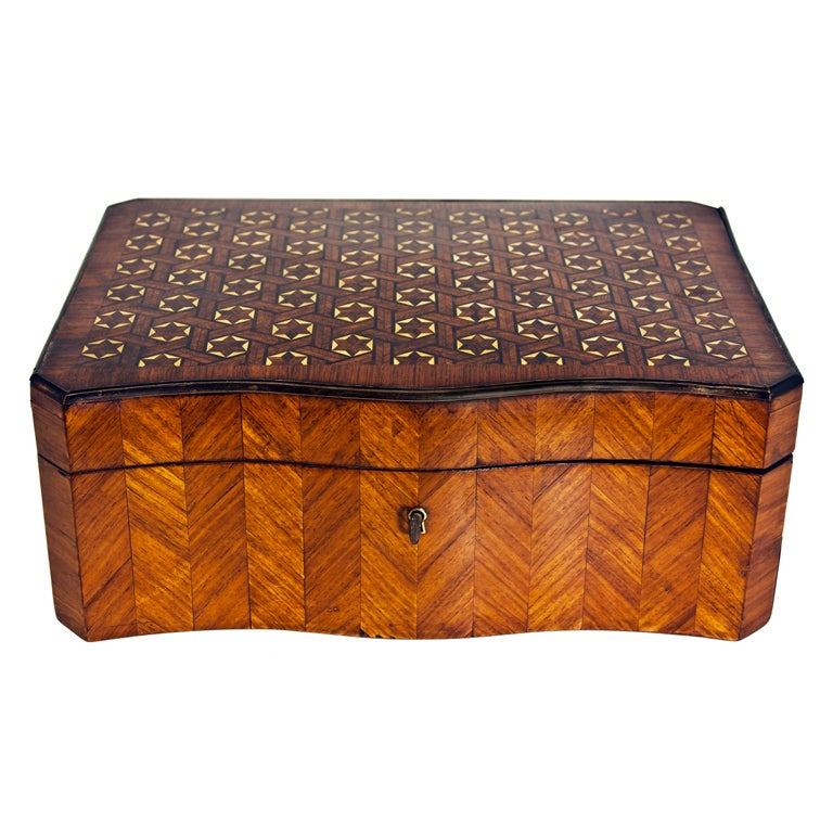 19th Century Marquetry Box For Sale