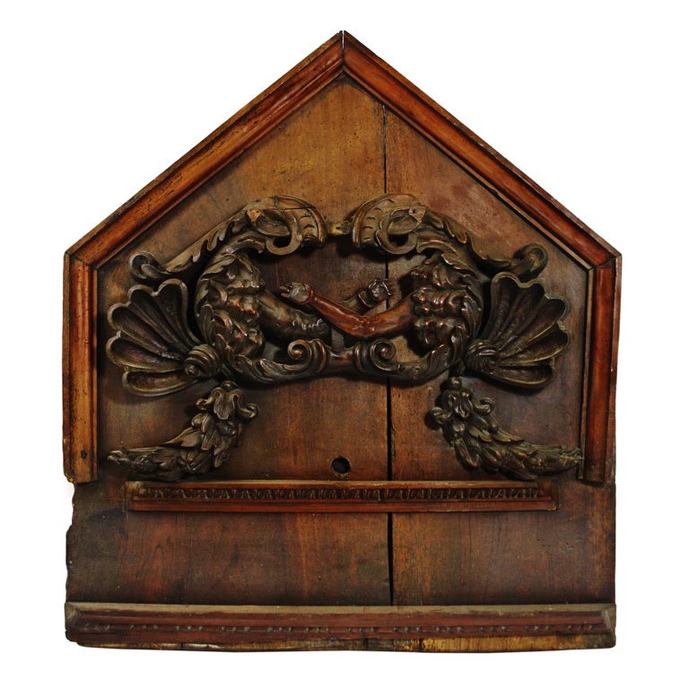 Rare 17th Century Baroque Fraternal Panel For Sale