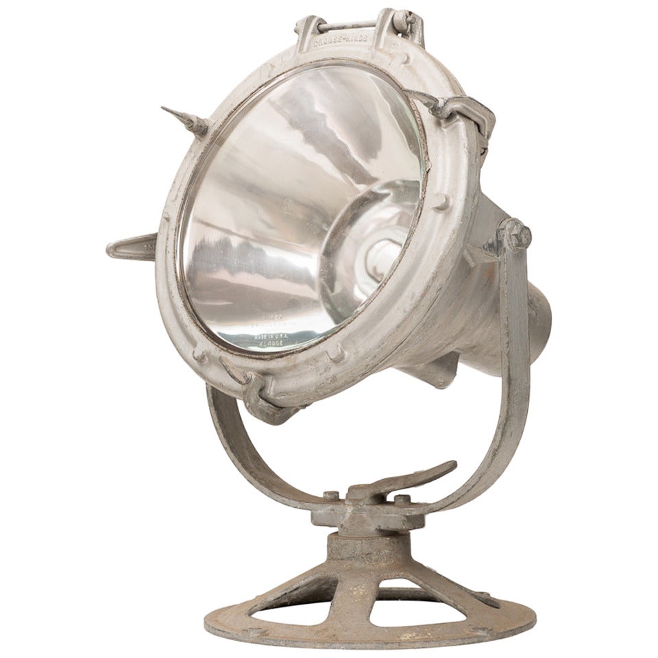 American 1940s Industrial Light Signed by the Manufacturer