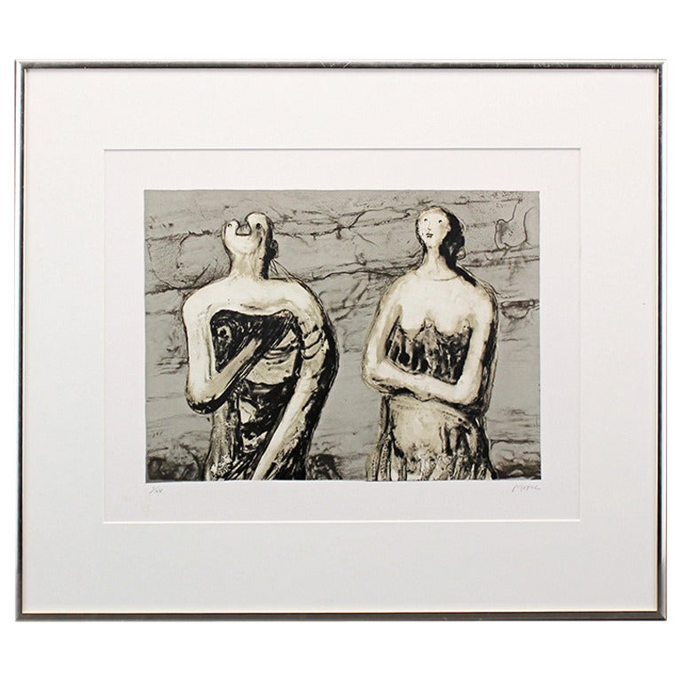 Henry Moore Two Women Variations Lithograph