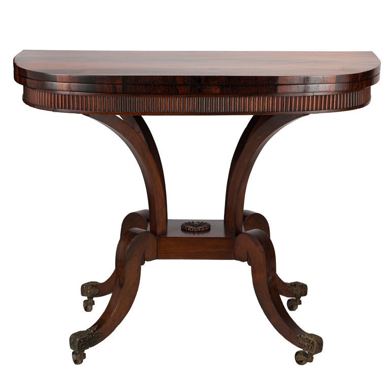 Exceptional Period Rosewood Georgian Games Table For Sale