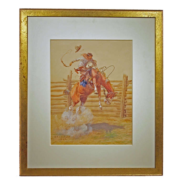 Bucking Bronco
Signed and dated; 