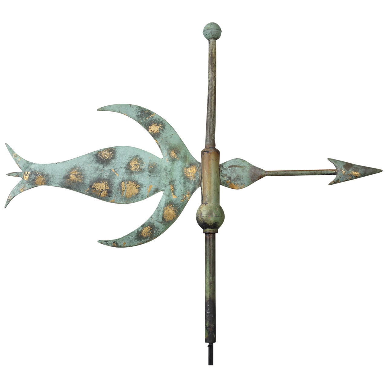 Rare and Possibly Unique Bird Form Weathervane