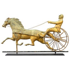 Used Horse and Sulky Weathervane