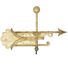 Antique Early Banner Weathervane