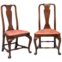 Pair of Queen Anne Balloon Seat Side Chairs