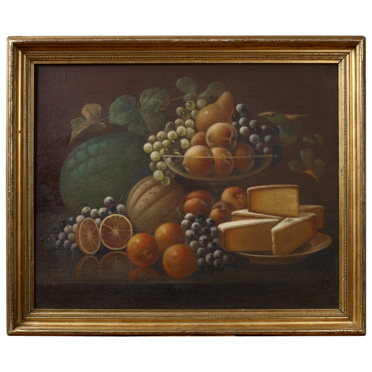 American School, Artist Unidentified Still Life of Fruit, Late 19th Century For Sale