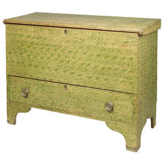 Paint Decorated One-Drawer Blanket Chest