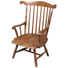 Antique Child's Size Comb-Back Windsor Armchair