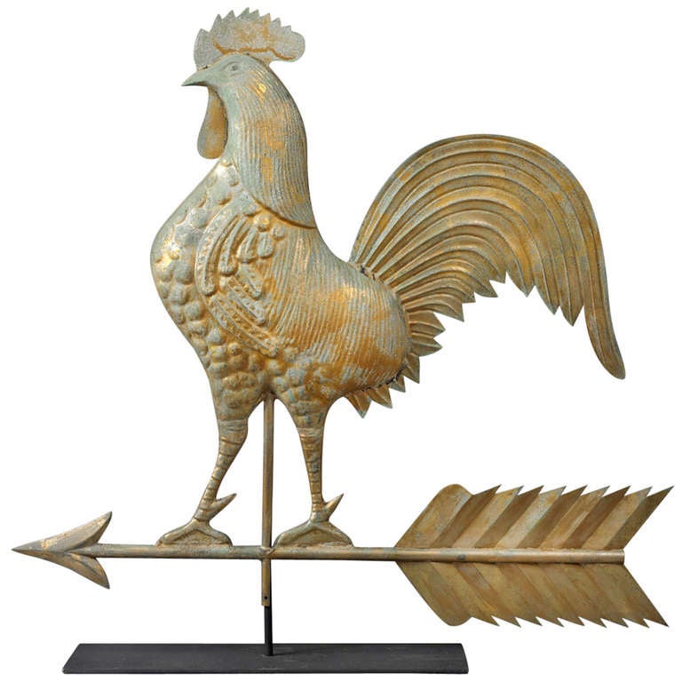 Rooster Weathervane at 1stdibs