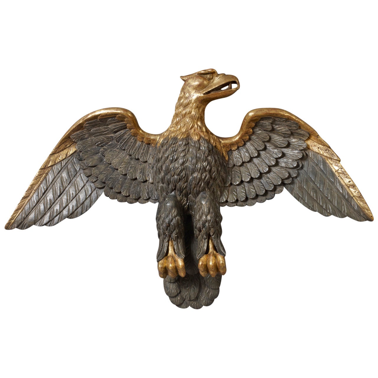 Carved Eagle with Outstretched Wings