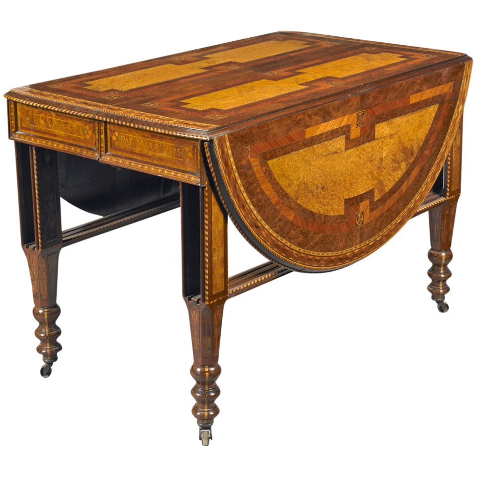 George W. Ahrens Drop-Leaf Table For Sale