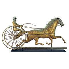 Antique Horse and Sulky Weathervane