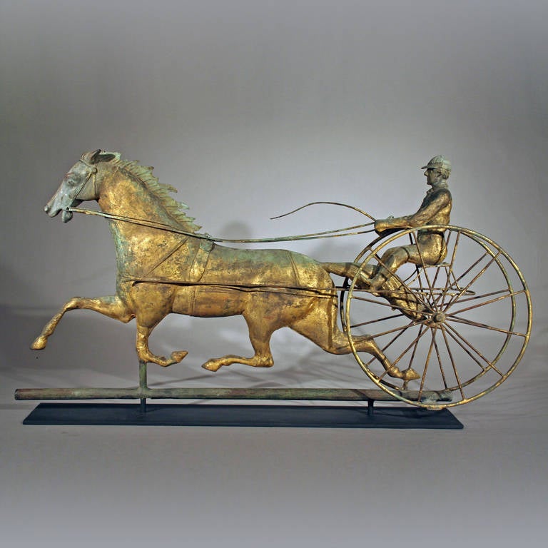 horse and buggy weathervane