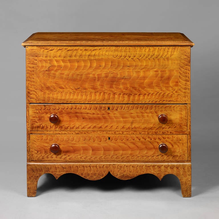 Painted Blanket Chest, New England Possibly Vermont, circa 1820-1830
