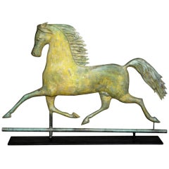 "Black Hawk" Trotting Horse Weathervane