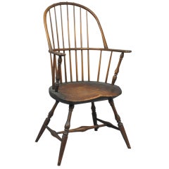 Antique Windsor Bow-Back Armchair