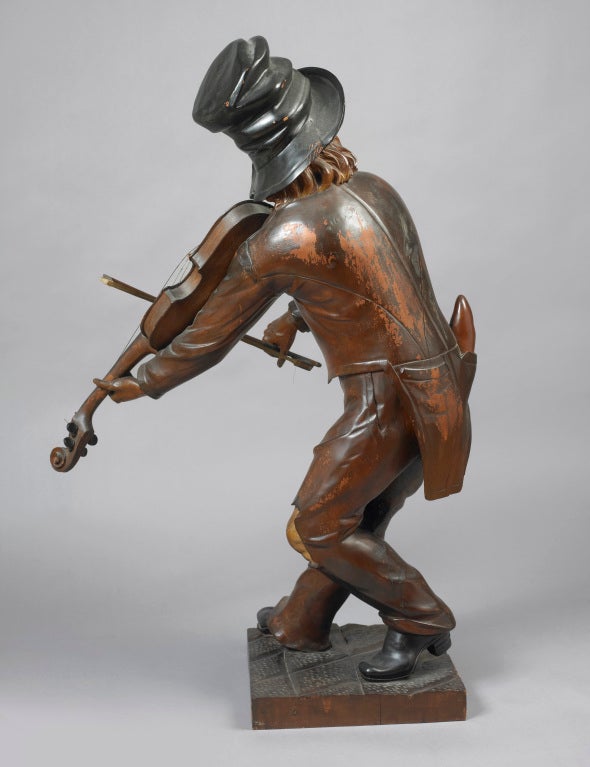 American Figure of a Violin Player For Sale