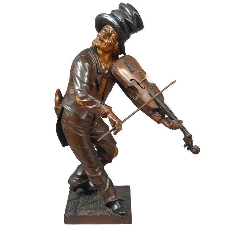 Figure of a Violin Player For Sale