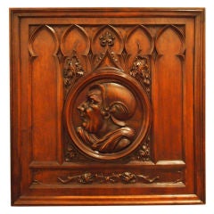19TH c. Gothic Wall Plaque