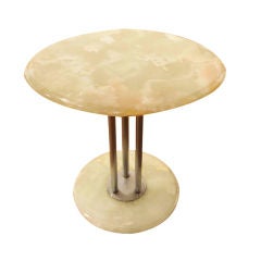 Vintage Art Deco Onyx Side Table